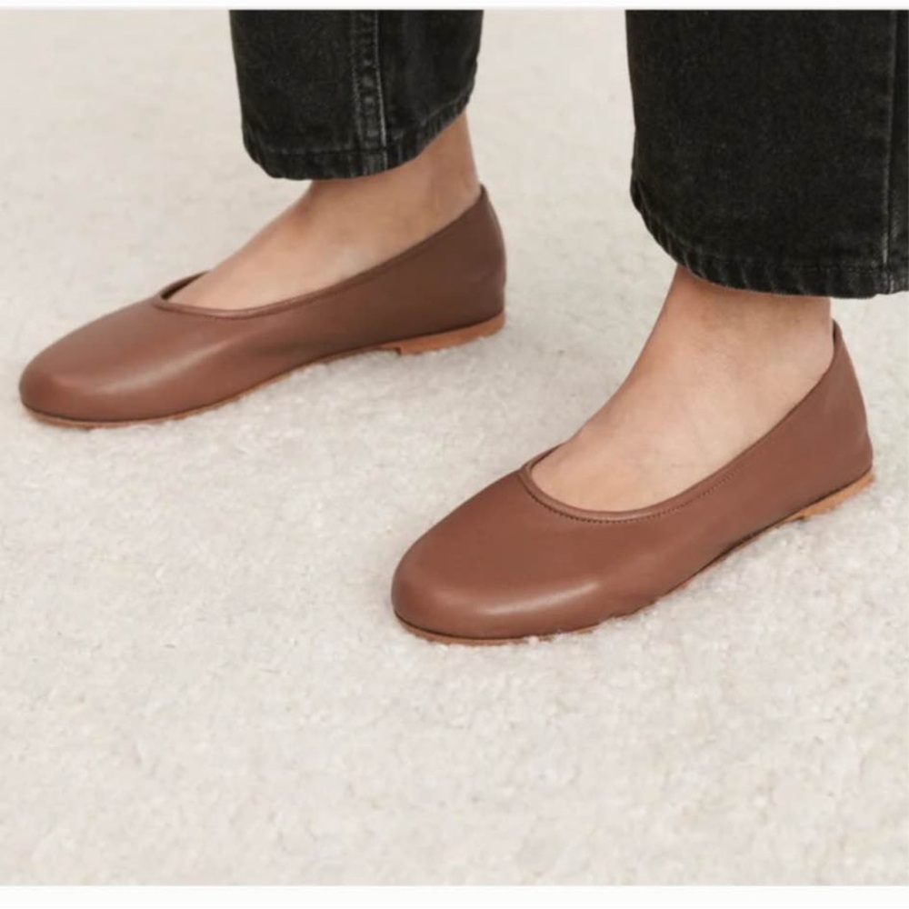 Jenni Kayne Tan Leather Flats